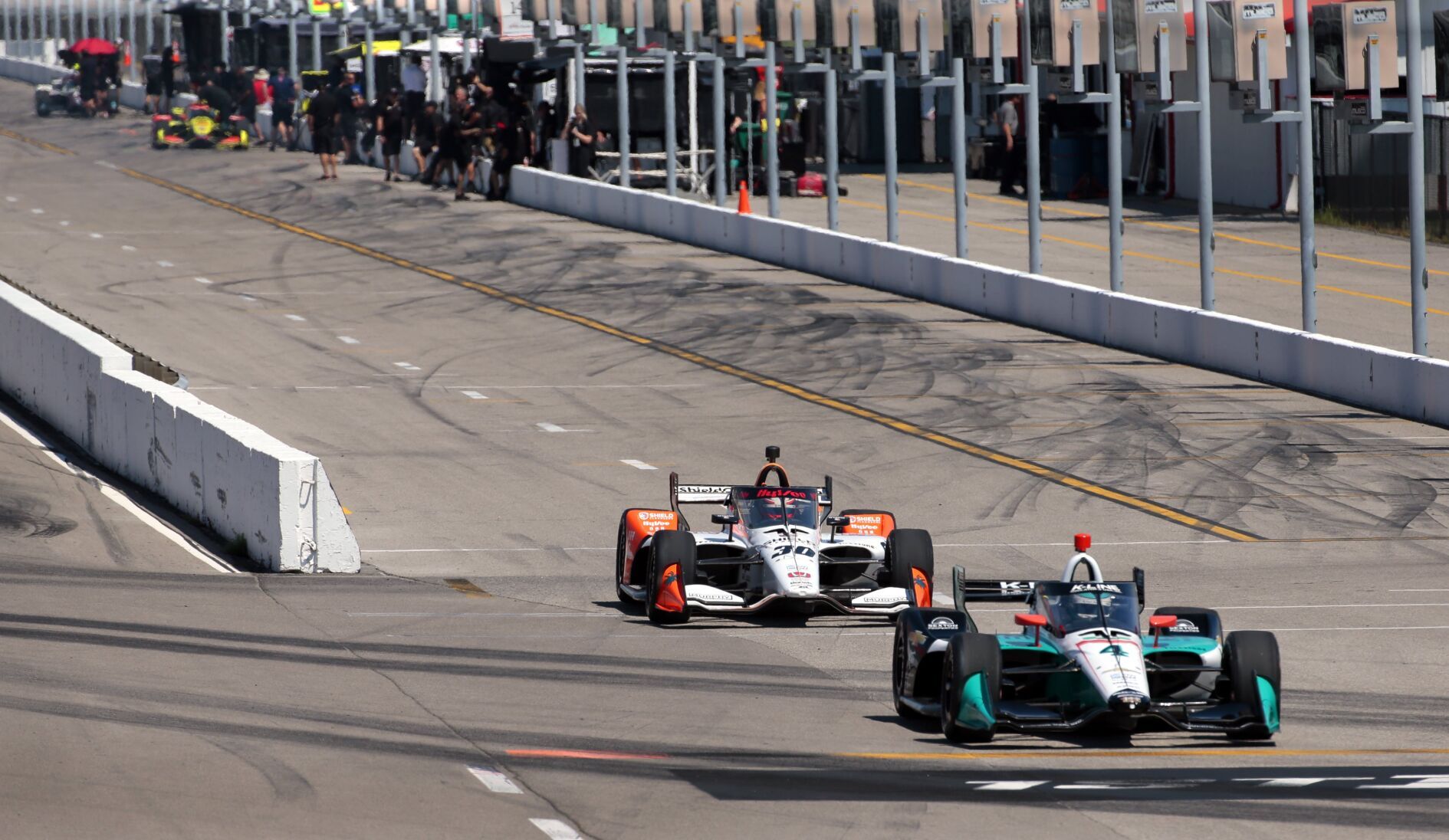 Indycar testing for Bommarito Automotive Group 500